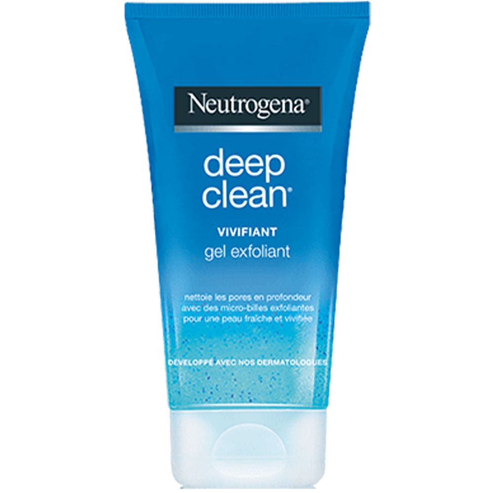 Neutrogena Deep Clean Gel Visage Exfoliant Nettoyant Pores en Profondeur 150ml