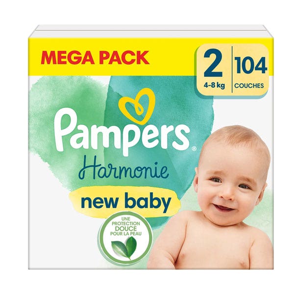 Pampers Harmonie Couches Taille 2 4 à 8kg x104