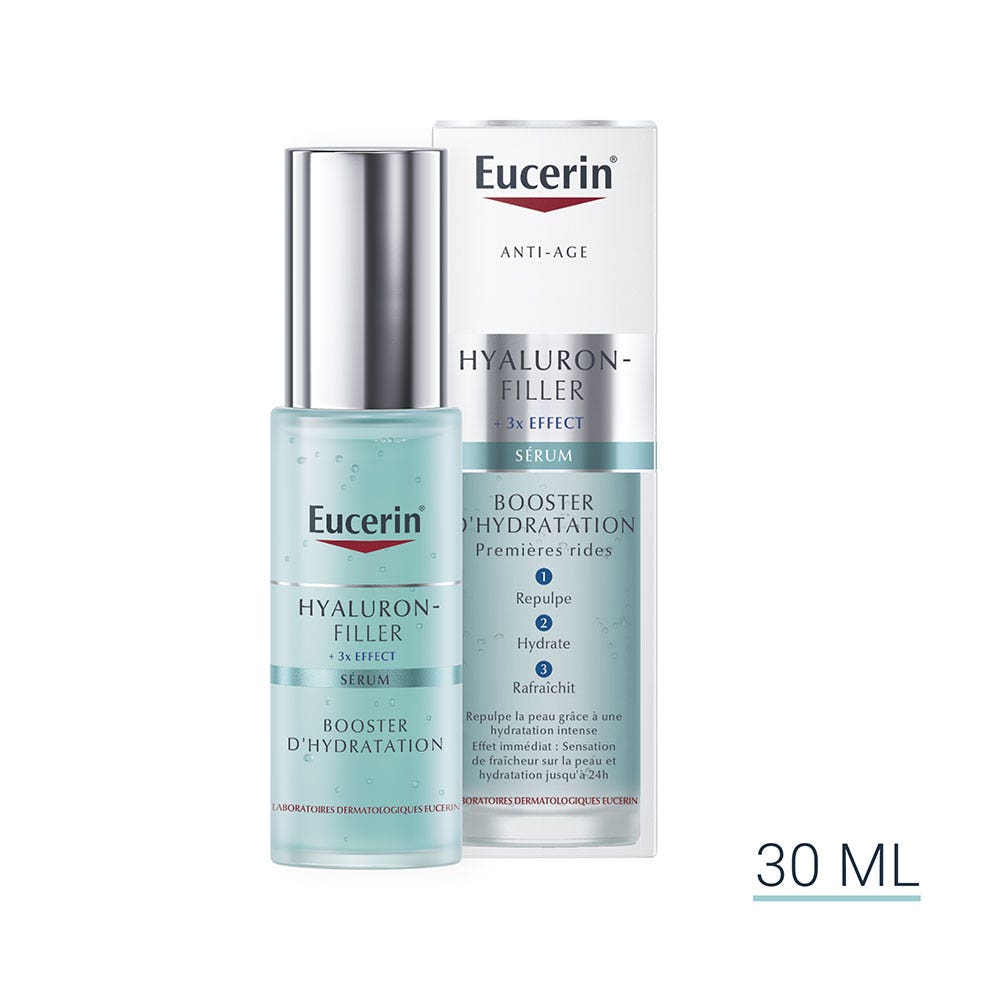 Eucerin Hyaluron-Filler + 3x Effect Serum Booster D'hydratation 30ml