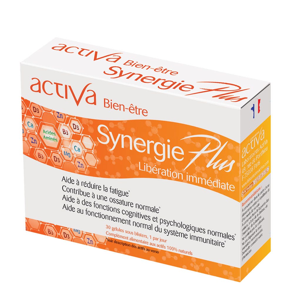 Activa Bien-Être Synergie Plus Libération immédiate 30 Gélules