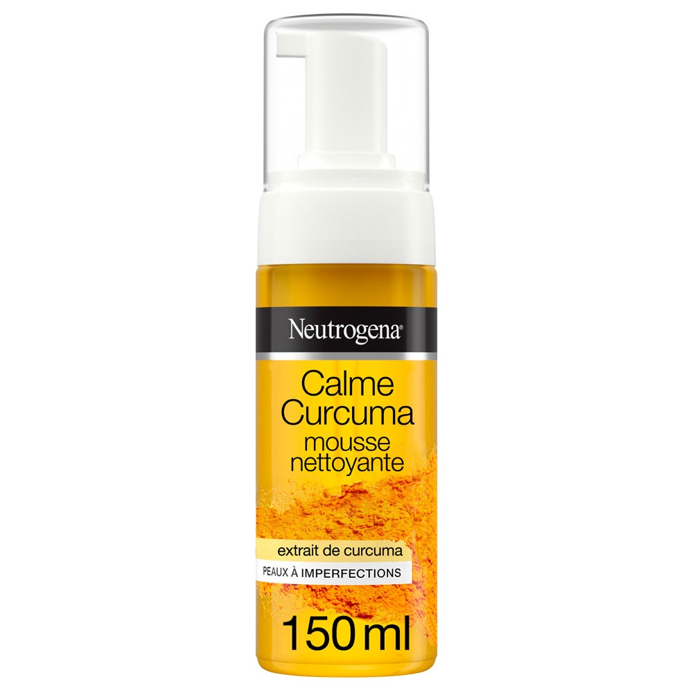 Neutrogena Calme Curcuma Mousse Nettoyante Visage Peaux à Imperfections Peaux très sèches 150ml