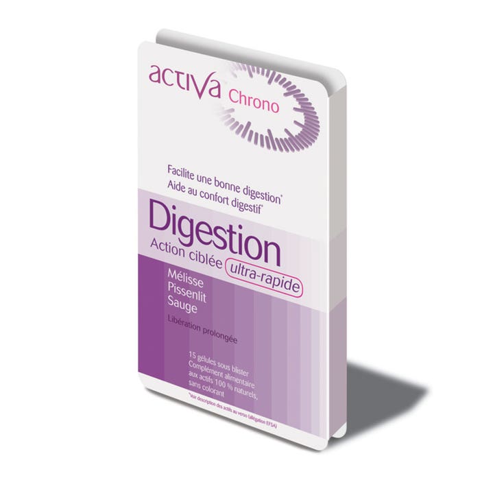 Digestion 15 Gélules Chrono Action ciblée Activa