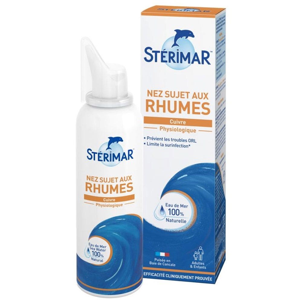Sterimar Nez Sujet Aux Rhumes Cuivre 100ml