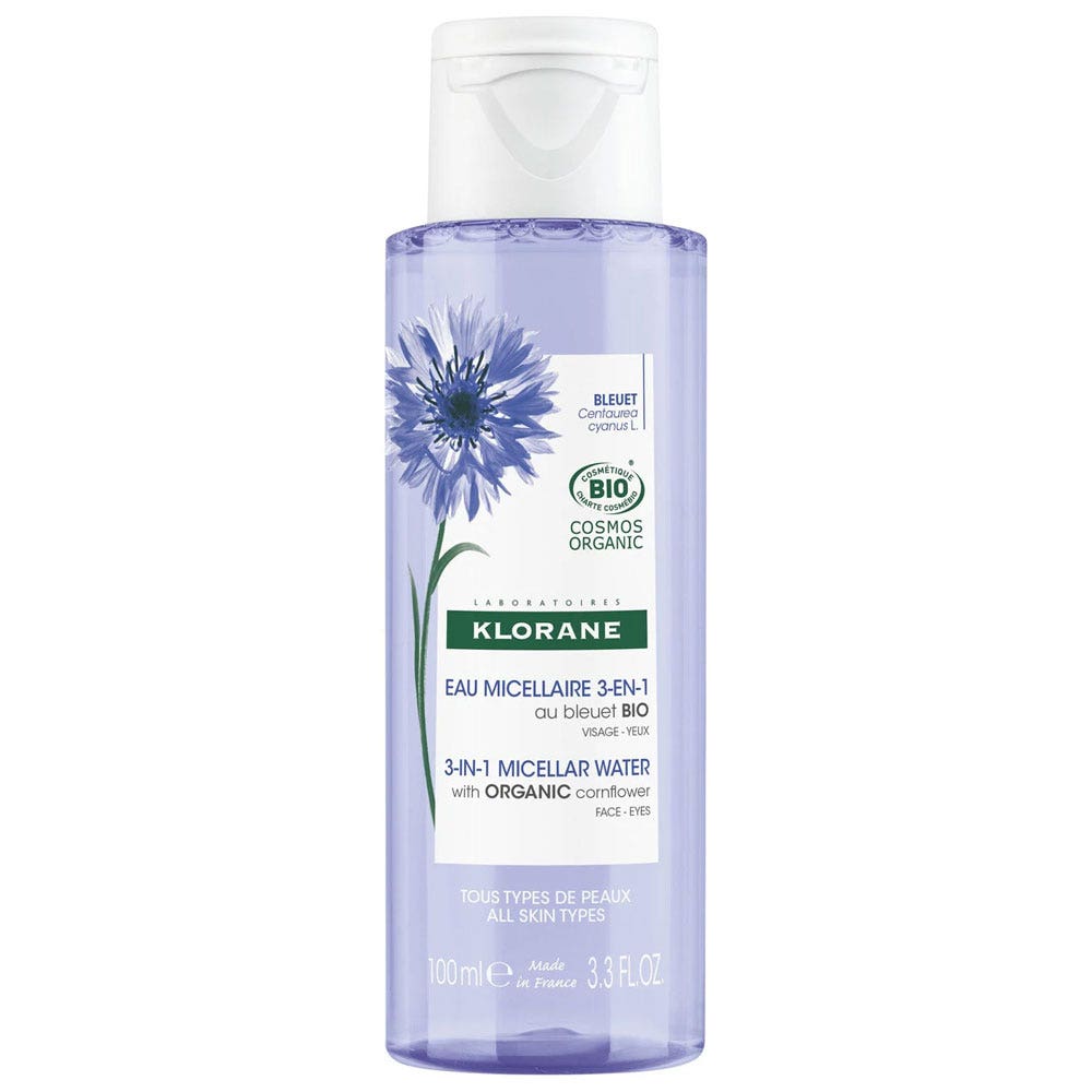 Klorane Bleuet Eau Micellaire 3-en-1 Bio 100ml