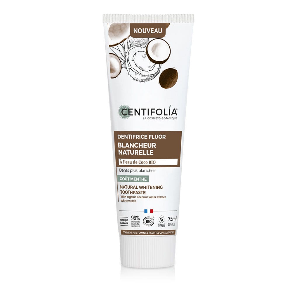 Centifolia Dentifrice Fluor Blancheur Naturelle 75ml
