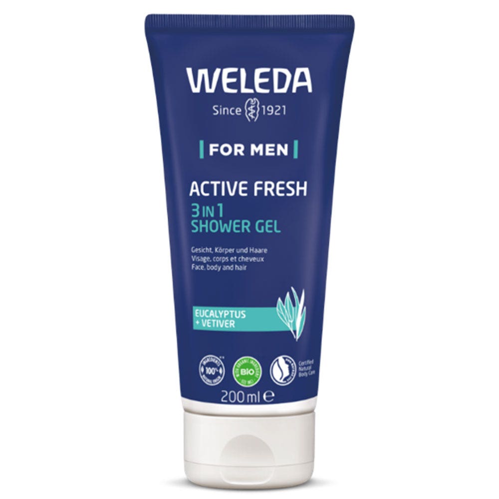 Weleda Active Fresh Gel Douche 3en1 200ml