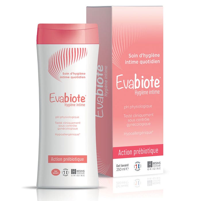Evabiote Hygiène intime gel lavant 250ml Action prébiotique Besins Healthcare