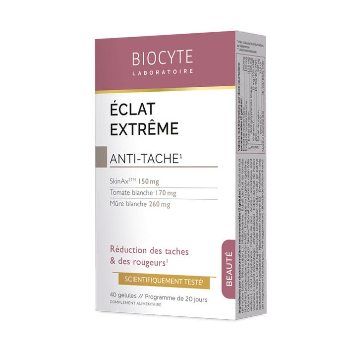 Biocyte Beauté Eclat Extrême 40 Gélules