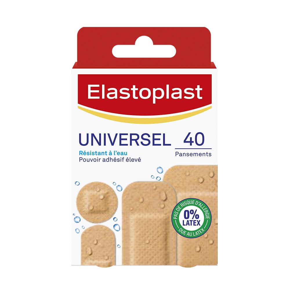 Elastoplast Pansements Pansements Universel Plastique 4 formats x40