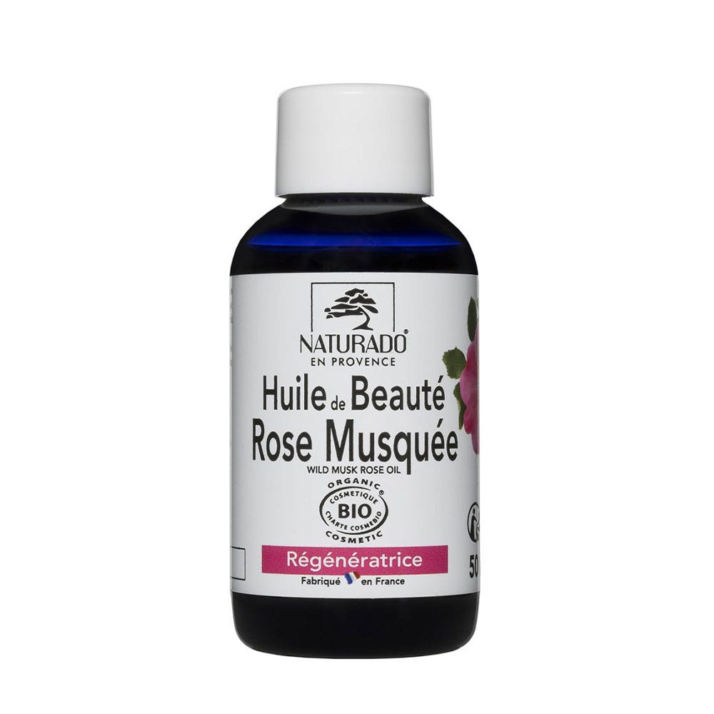 Naturado Huile de Beauté Rose Musquée Bio Régénératrice 50ml