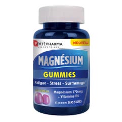 Forté Pharma Magnesium Goût Framboise Sans sucres 45 Gummies