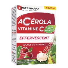 Forté Pharma Acerola Vitamine C Gout Fruits Rouges 20 Comprimes