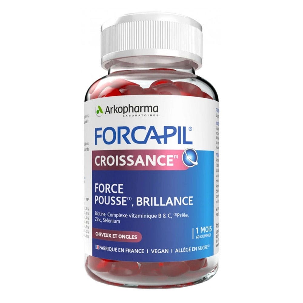 Arkopharma Forcapil Growth, Strength & Shine hair and nails 60 gummies