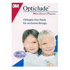 3M Opticlude 20 Pansements Orthoptiques Pour Enfants 6cm X 5cm