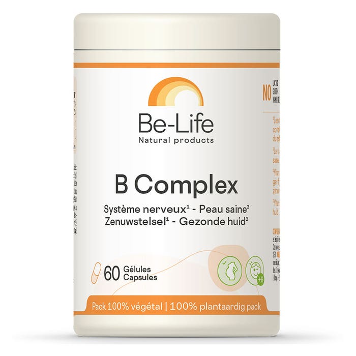 Be-Life B Complex Système nerveux - Peau Saine 60 gélules
