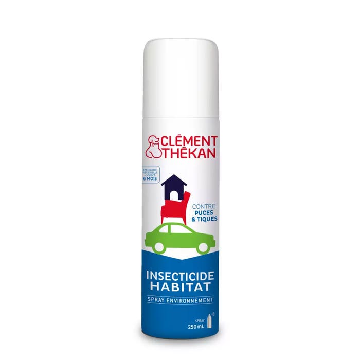 Clement-Thekan Spray Insecticide Habitat Contre Puce & Tiques 250ml