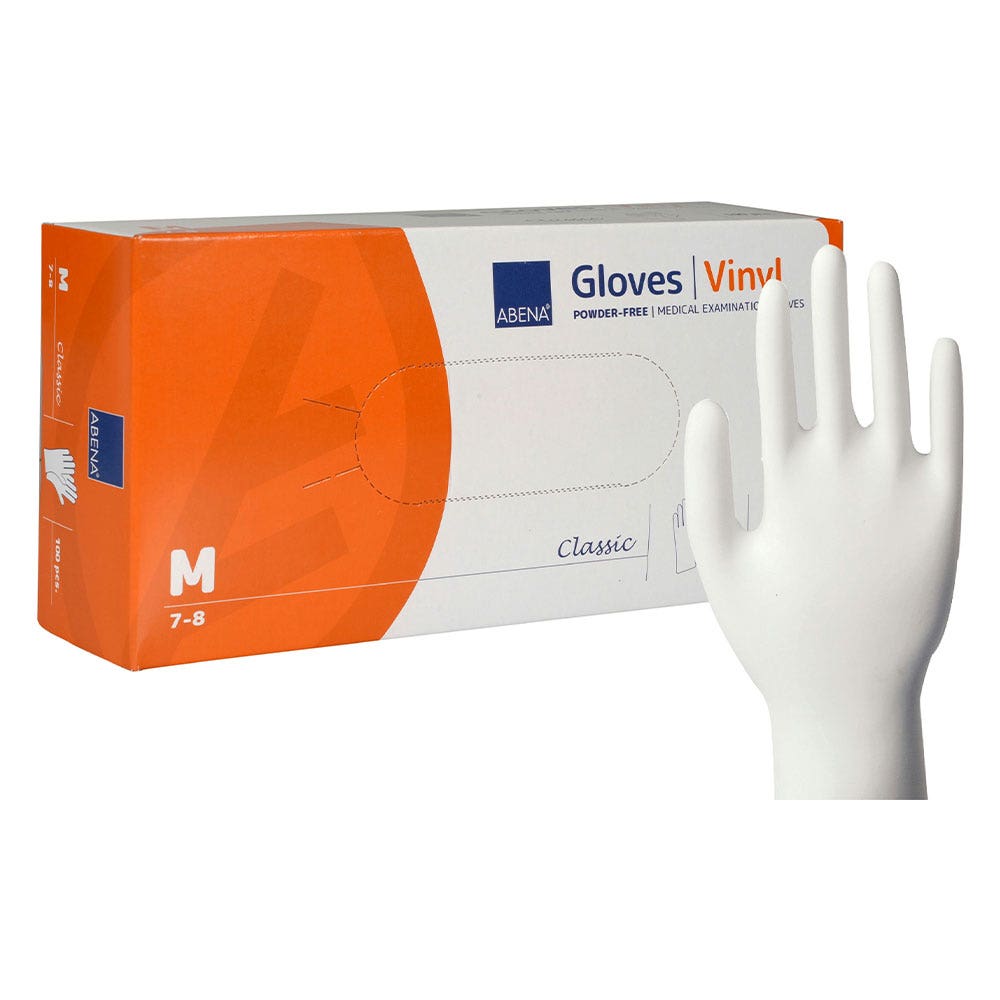 Abena Vinyl Gants Non Poudrés x100