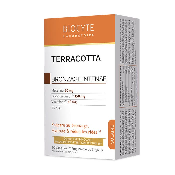 Biocyte Solaire Bronzage Intense Terracotta 30 Capsules