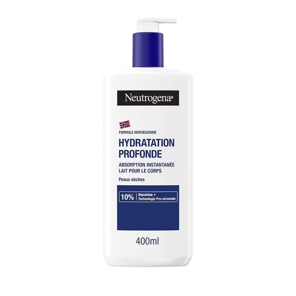 Neutrogena Hydratation Profonde Lait Corps Absorption Instantanée 400ml