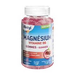 Alvityl Magnésium Vitamine B6 Goût cerise x45 gommes