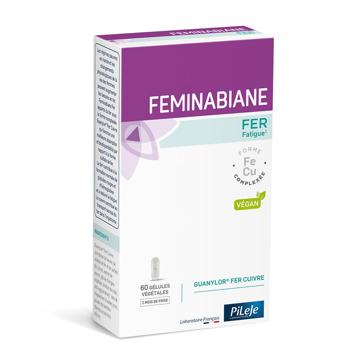 Fer 60 gélules Feminabiane Pileje