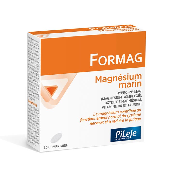 Pileje Formag Magnésium Marin Vtamine B6 et taurine 30 comprimés
