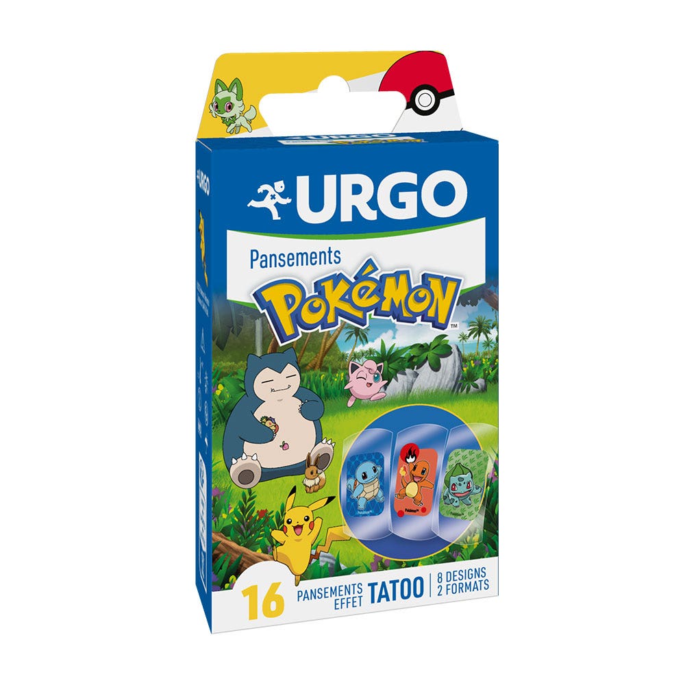 Urgo Pansements Pokémon Effet Tatoo x16