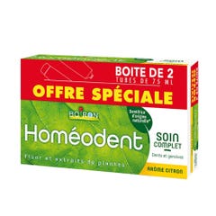 Boiron Homeodent Dentifrice Soin Complet Dents Et Gencives Citron 2x75ml