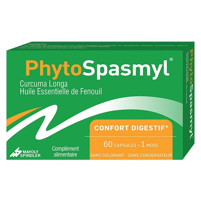 Mayoly Spindler Phytospasmyl Confort Digestif 60 Capsules