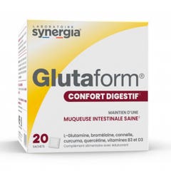 Synergia Glutaform Confort Digestif Goût Pêche 20 Sachets