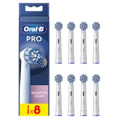 Oral-B Sensitive Clean Brossettes pour Brosse à dents électrique x8