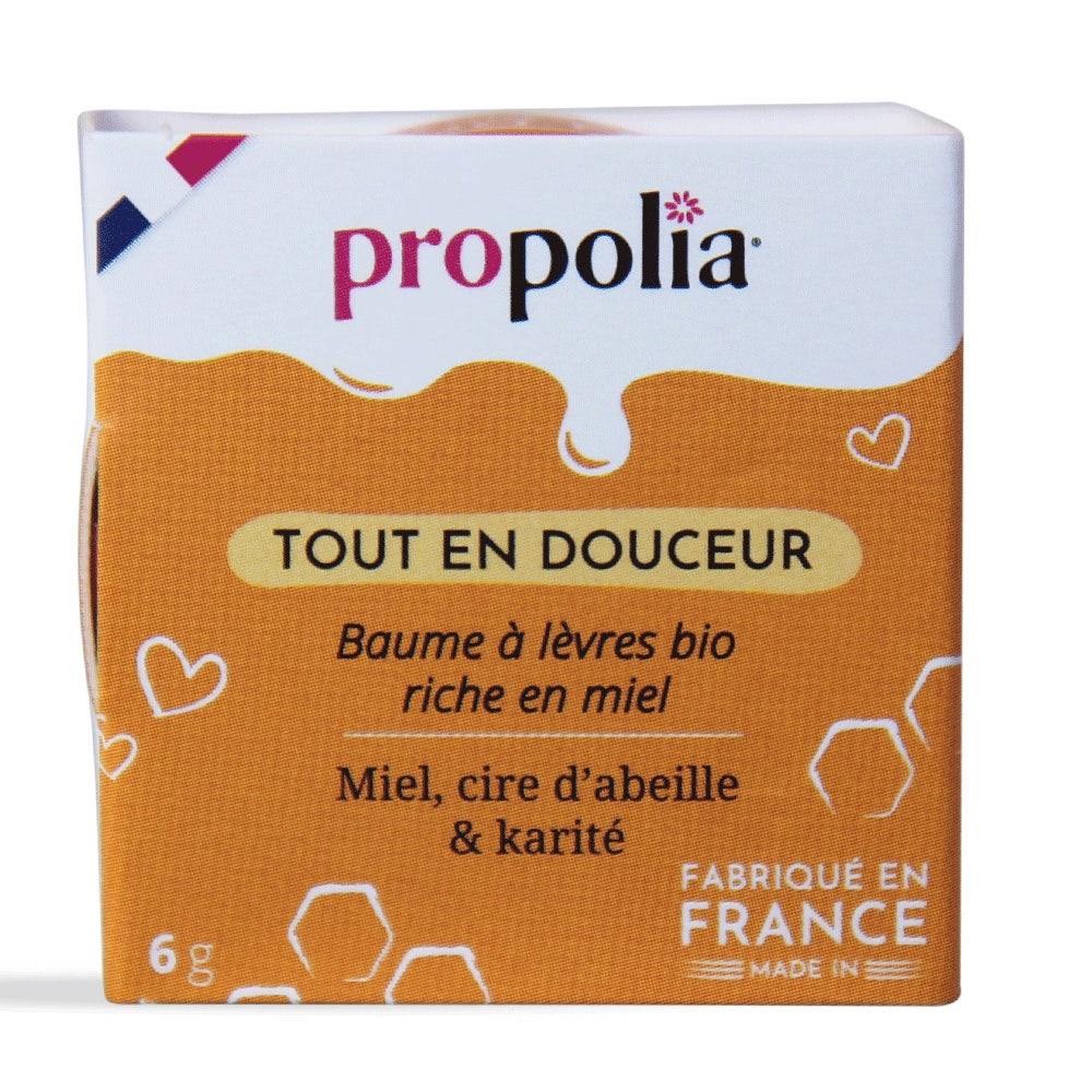 Propolia Baume à lèvres Bio Riche en Miel Tout en douceur 6g