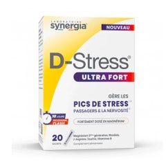 Synergia D-Stress Ultra Fort Gère les Pics de Stress 20 sachets