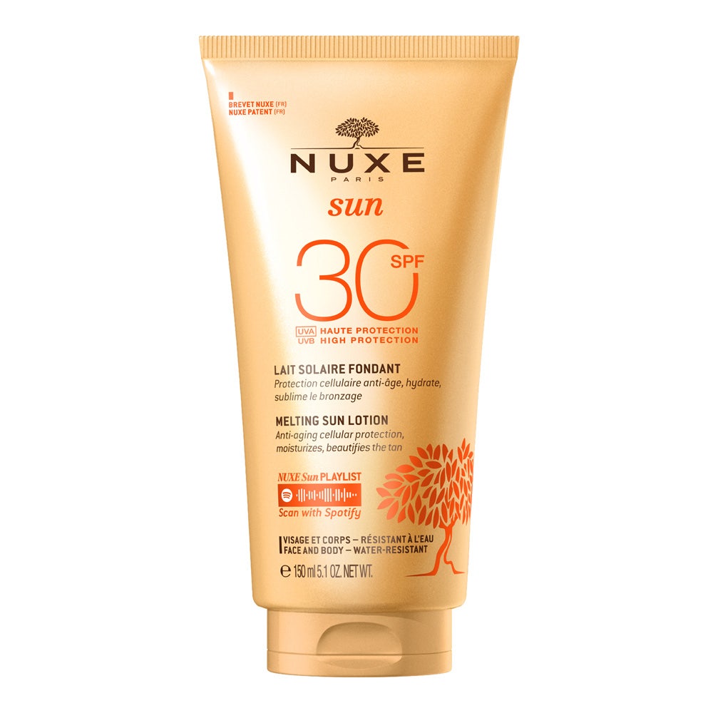 Nuxe Sun Lait Delicieux Haute Protection Spf30 Visage Et Corps 150 ml