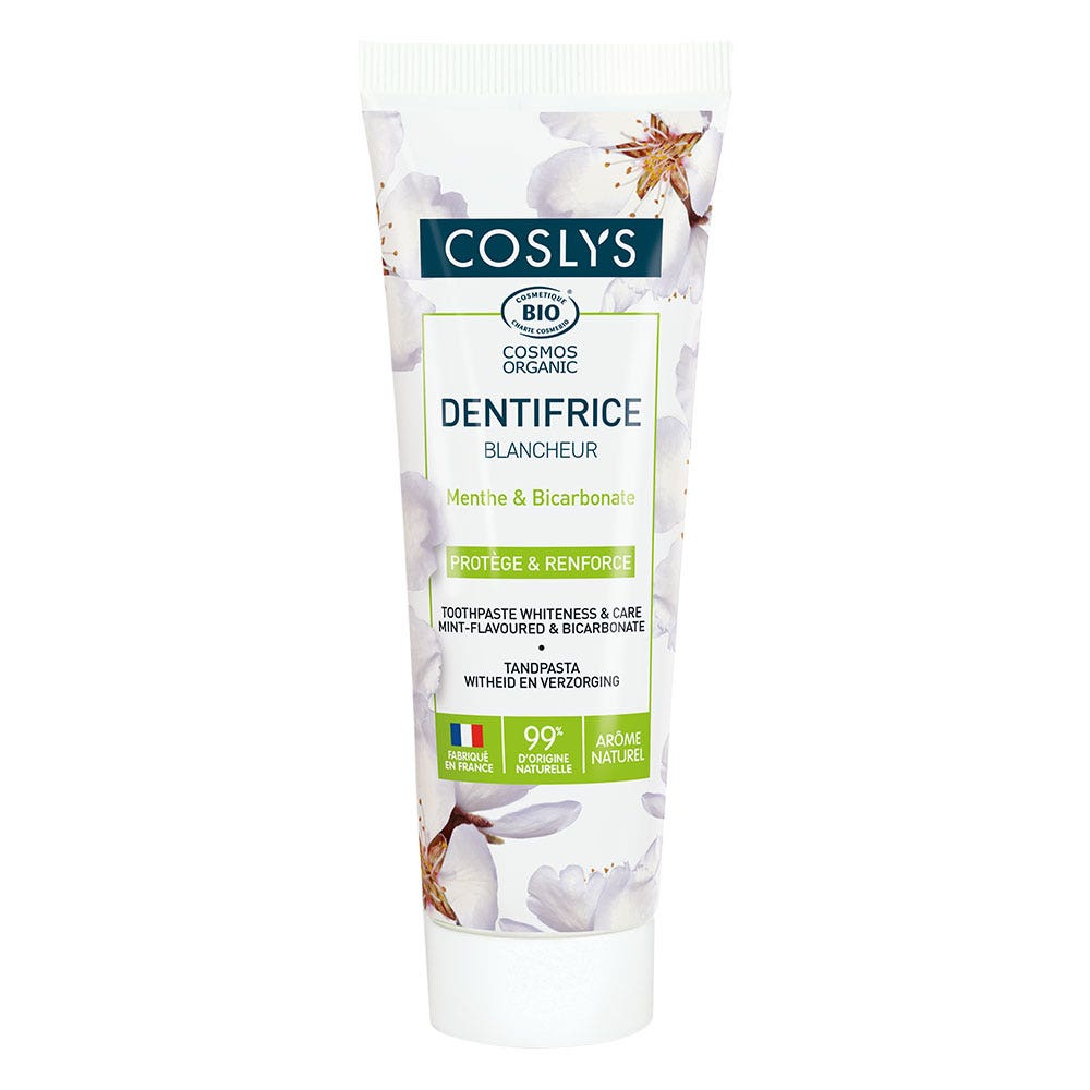 Coslys Dentifrice blancheur bio Menthe 100g