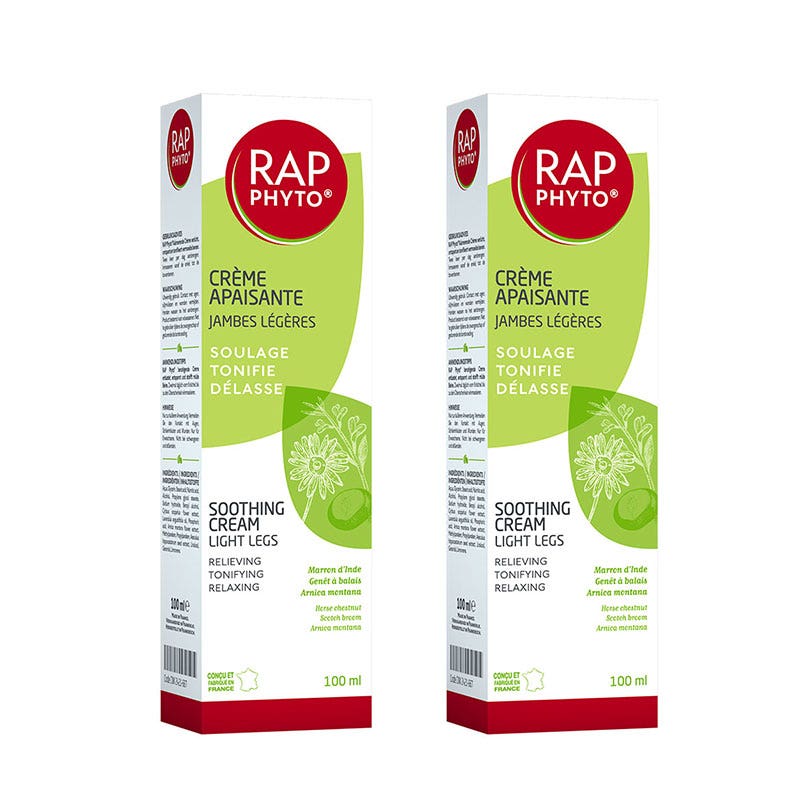 Rap Phyto Crème Jambes Légères 2x100ml