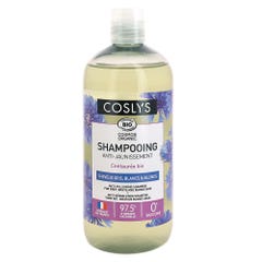 Coslys Shampooing anti jaunissement bio Cheveux gris et blancs 500ml