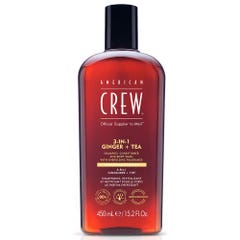 American Crew Shampooing 3 en 1 Gingembre + Thé 450ml