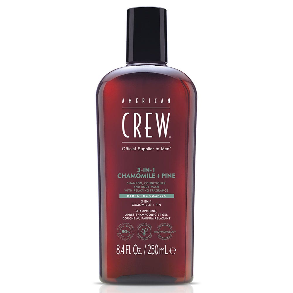American Crew Shampooing 3 en 1 Camomille + Pin 250ml
