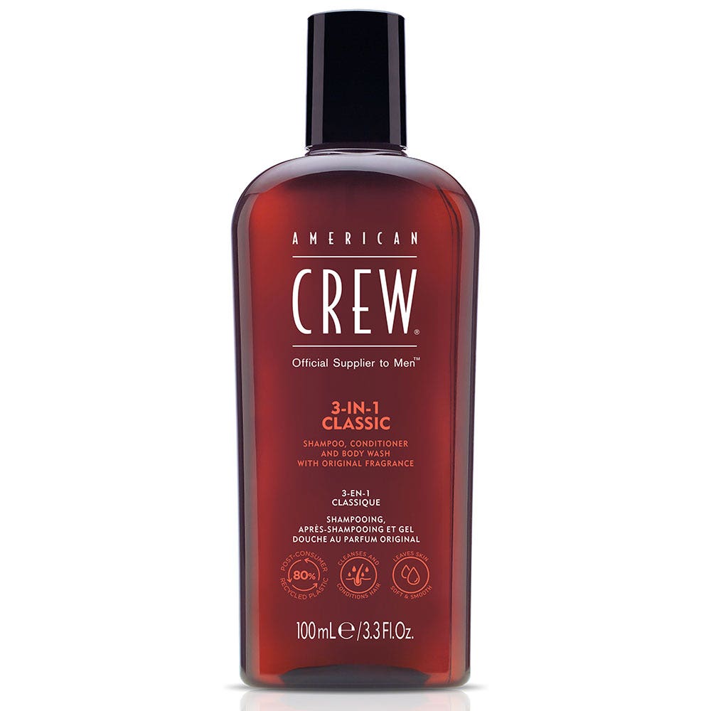 American Crew Shampooing 3 en 1 Classique 100ml