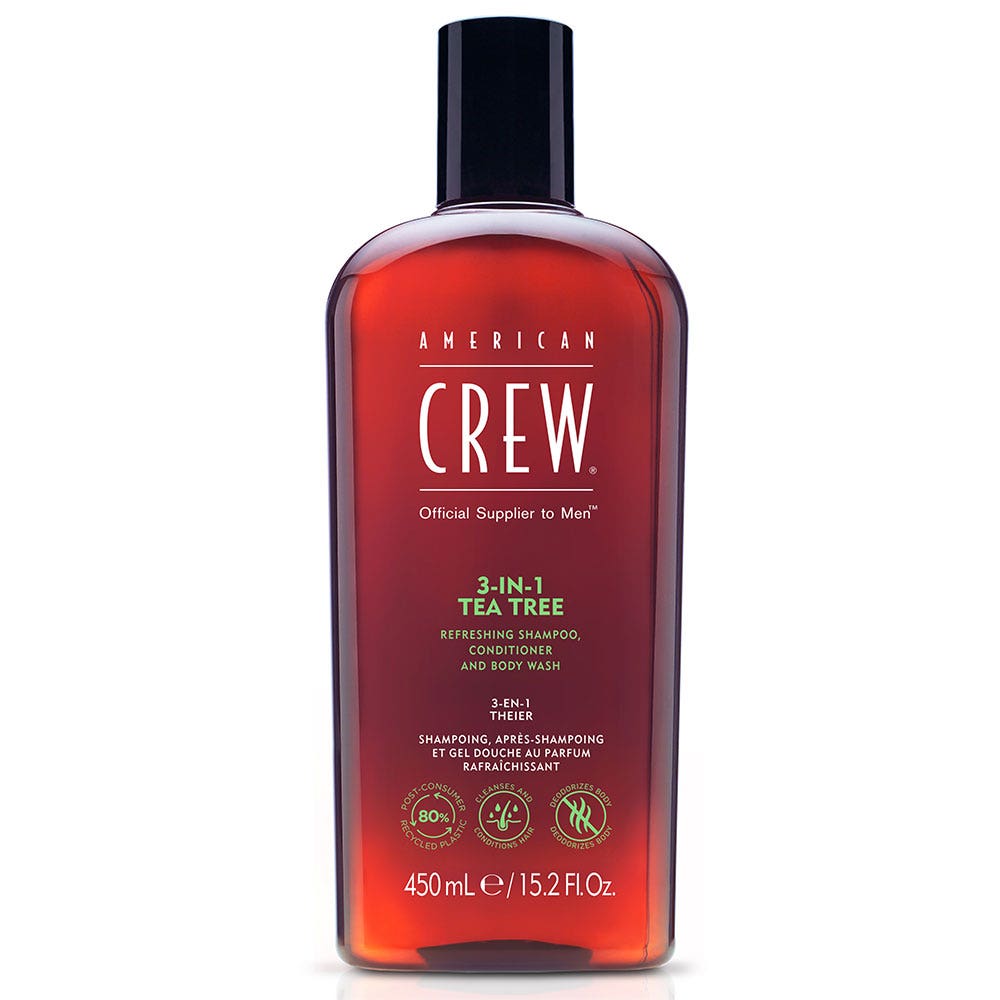 American Crew Shampooing 3 en 1 Arbre à Thé 450ml