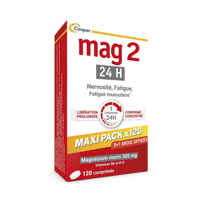 Mag 2 24h Magnesium Marin 300mg 120 comprimés
