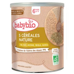Babybio Céréales nature bio 6 mois et plus 220g