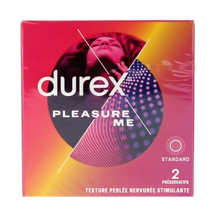 Durex Pleasure Me Préservatifs Texture Perlée Ultra x2