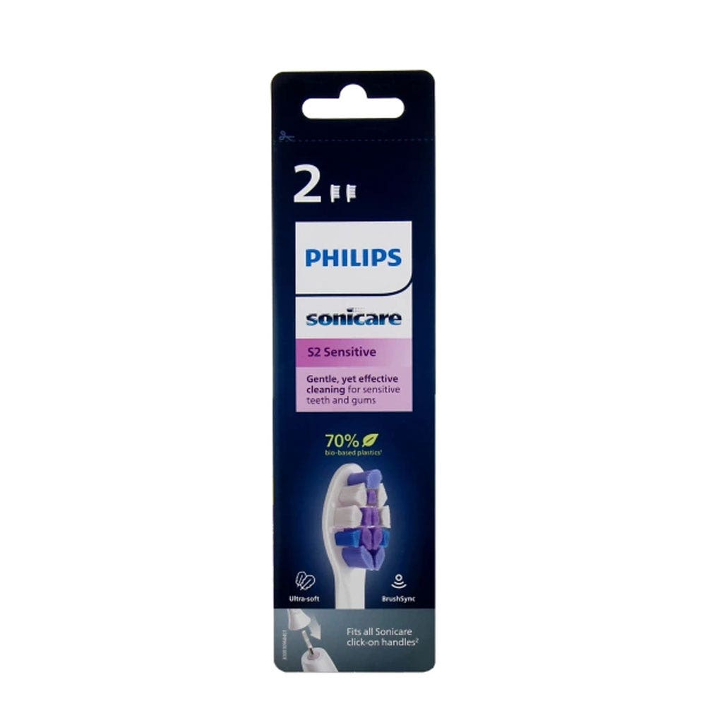 Philips Sonicare Têtes De Brosse A Dents Sensitive S2 hx6052-10 x2