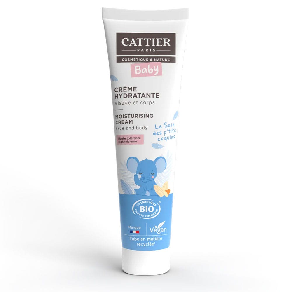 Cattier Baby Crème Hydratante Bio Visage Et Corps 75ml