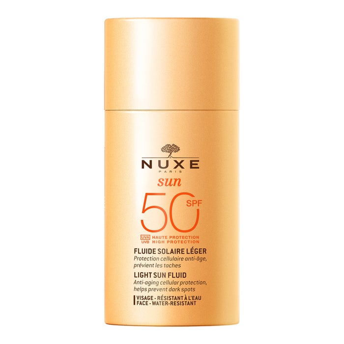 Nuxe Sun Fluide Leger Haute Protection Spf50 Peaux Normales A Mixtes 50ml