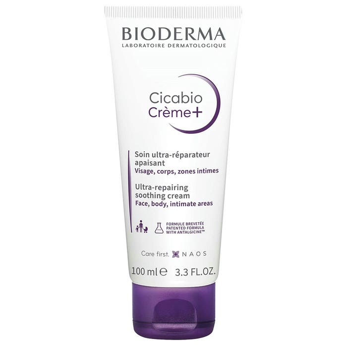 Bioderma Cicabio Crème+ Ultra Réparateur Apaisant Visage Corps et Zones Intimes 100ml