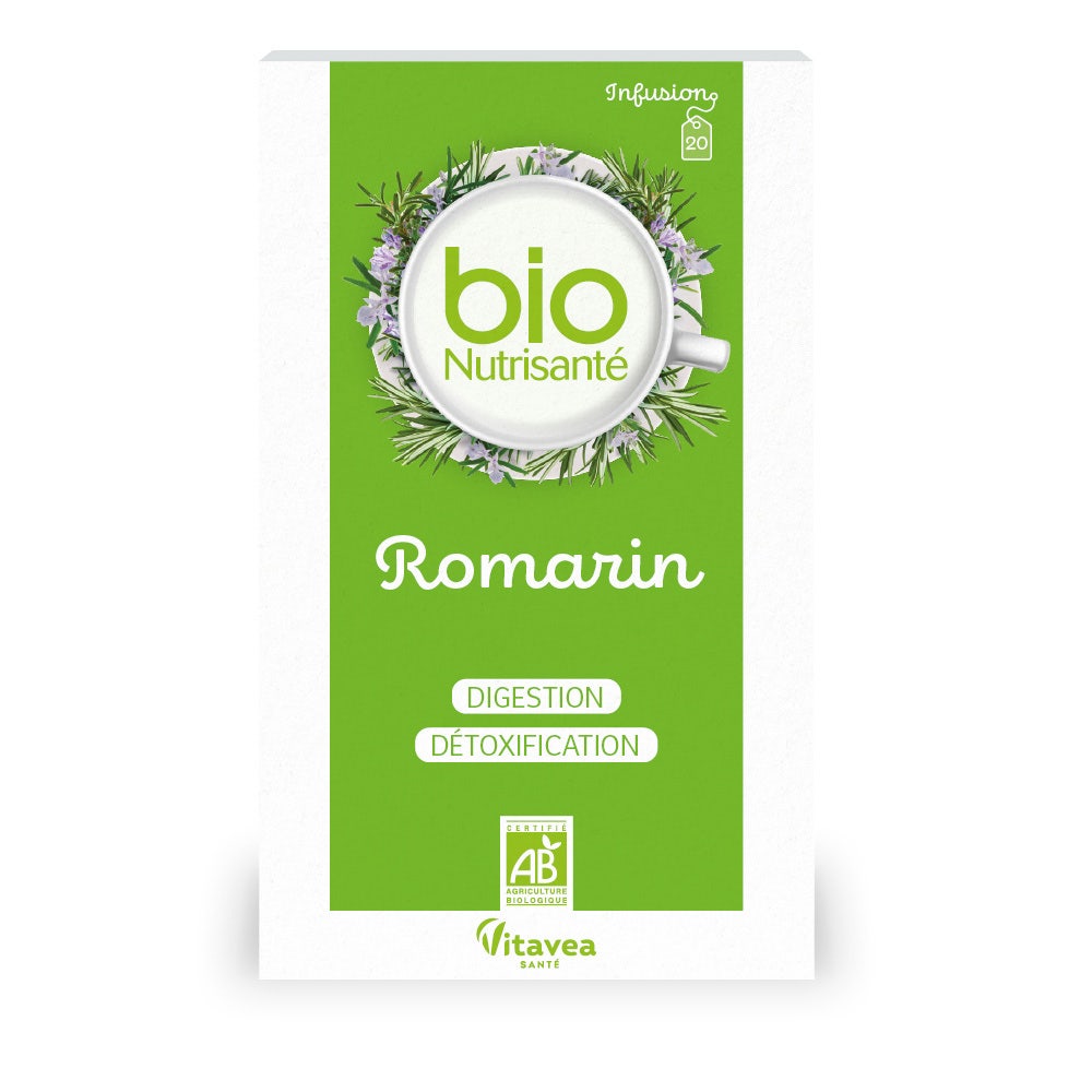 Vitavea Santé BioNutrisanté Infusion bio Romarin 20 sachets