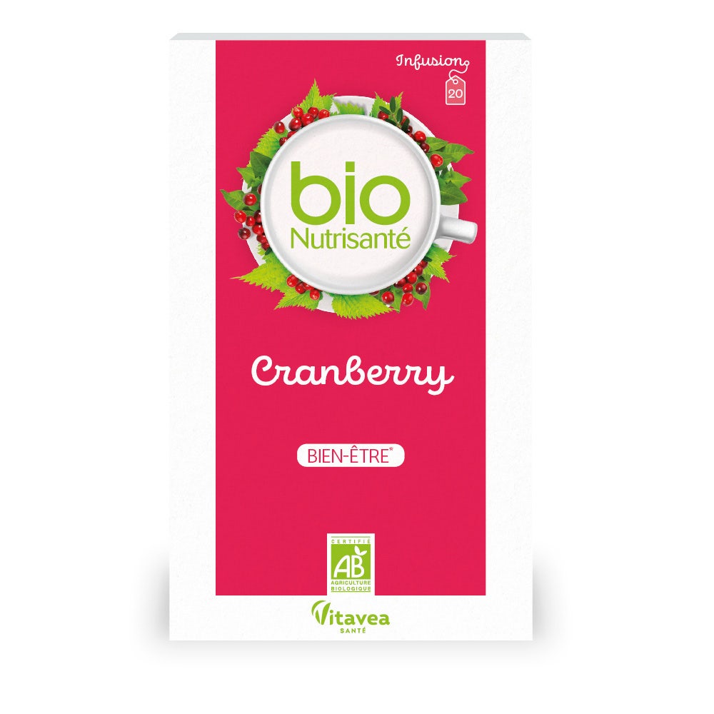 Vitavea Santé BioNutrisanté Infusion bio Cranberry 20 sachets